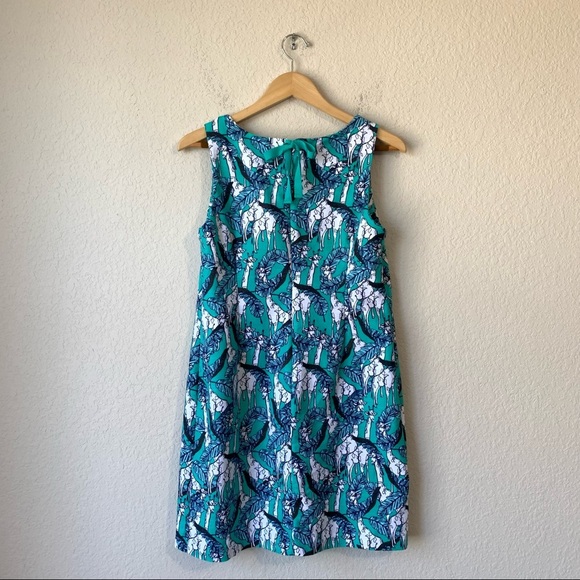 Talbots Blue and White Patterned Dress - Picture 8 of 8